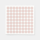 Faye en Lauren Blush Plaid Servet (Voorkant)
