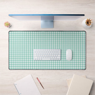 Faye en Lauren Bright Green Gingham Bureaumat