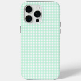 Faye en Lauren Bright Green Gingham iPhone 15 Pro Max Hoesje