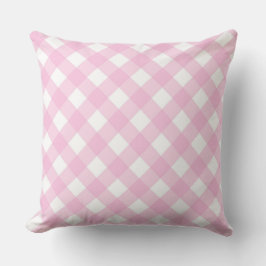 Faye en Lauren Bright Pink Gingham Kussen