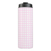 Faye en Lauren Bright Pink Gingham Thermosbeker (Voorkant)