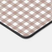 Faye en Lauren Brown Gingham Bureaumat (Hoek)