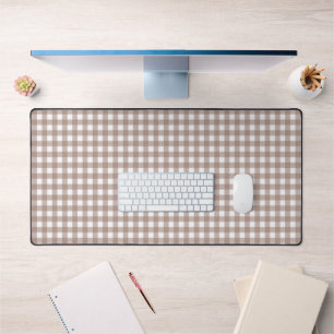 Faye en Lauren Brown Gingham Bureaumat
