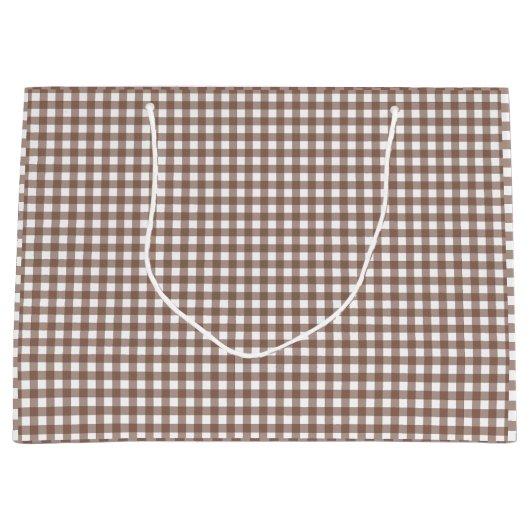 Faye en Lauren Brown Gingham Groot Cadeauzakje (Voorkant)