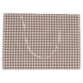 Faye en Lauren Brown Gingham Groot Cadeauzakje (Achterkant)