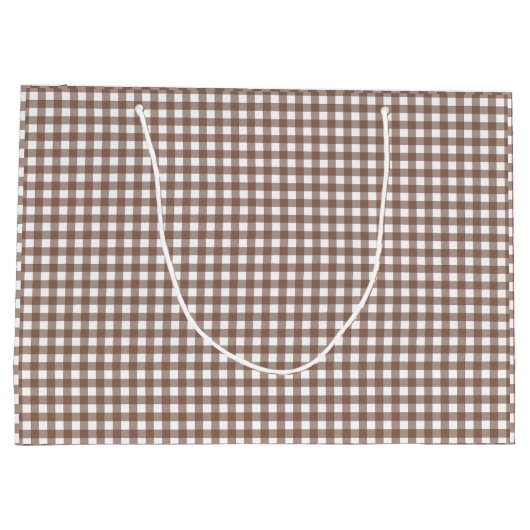 Faye en Lauren Brown Gingham Groot Cadeauzakje (Achterkant)