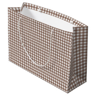 Faye en Lauren Brown Gingham Groot Cadeauzakje