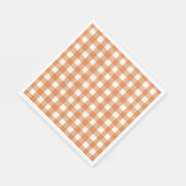 Faye en Lauren Brown Gingham Servet (Hoek)