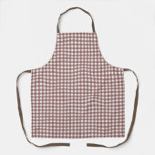 Faye en Lauren Chocolate Brown Gingham Schort (Voorkant)