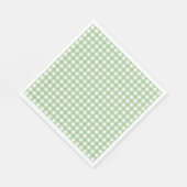 Faye en Lauren Classic Green Gingham Servet (Hoek)