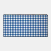 Faye en Lauren Dark Blue Gingham Bureaumat (Voorkant)