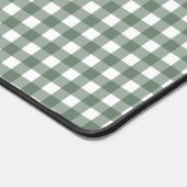 Faye en Lauren Dark Green Gingham Bureaumat (Hoek)