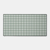 Faye en Lauren Dark Green Gingham Bureaumat (Voorkant)