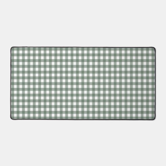 Faye en Lauren Dark Green Gingham Bureaumat (Voorkant)