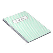 Faye en Lauren Green Gingham Notitieboek (Rechterzijde)