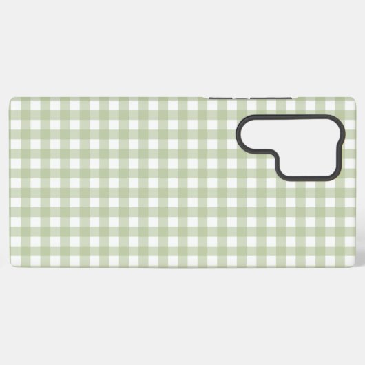 Faye en Lauren Green Gingham Samsung Galaxy Hoesje (Achterkant horizontaal)