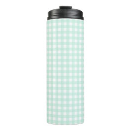 Faye en Lauren Green Gingham Thermosbeker