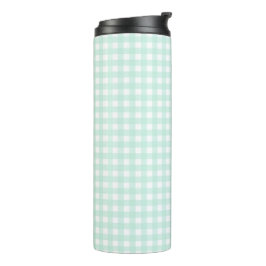 Faye en Lauren Green Gingham Thermosbeker