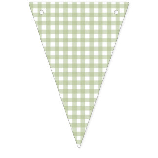 Faye en Lauren Green Gingham Vlaggetjes