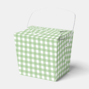 Faye en Lauren Green Klassieke Plaid Bedankdoosjes