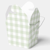 Faye en Lauren Green Plaid Bedankdoosjes (Geopend)