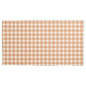 Faye en Lauren Herfst Gingham Kussensloop (Voorkant-Links)