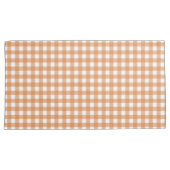 Faye en Lauren Herfst Gingham Kussensloop (Voorkant-Rechts)