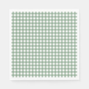 Faye en Lauren Herfst Green Gingham Servet