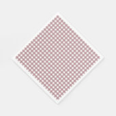 Faye en Lauren Herfst Pink Gingham Servet (Hoek)