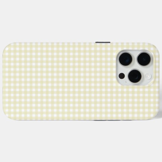 Faye en Lauren Lemon Yellow Gingham Case-Mate iPhone Case (Achterkant (horizontaal))