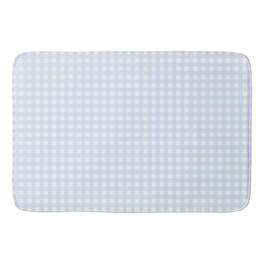 Faye en Lauren Light Blue Gingham Badmat (Voorkant)
