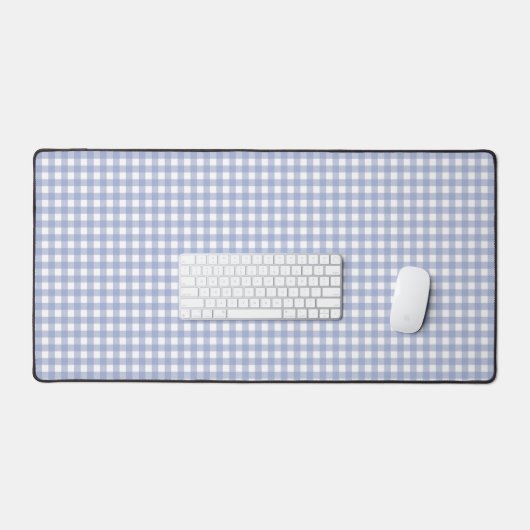 Faye en Lauren Light Blue Gingham Bureaumat (Keyboard & Muis)