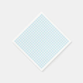 Faye en Lauren Light Blue Gingham Servet (Hoek)
