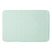 Faye en Lauren Light Green Gingham Badmat (Voorkant)