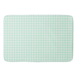 Faye en Lauren Light Green Gingham Badmat