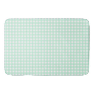 Faye en Lauren Light Green Gingham Badmat