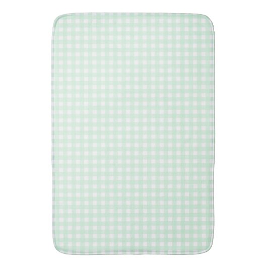 Faye en Lauren Light Green Gingham Badmat (Voorkant Verticaal)