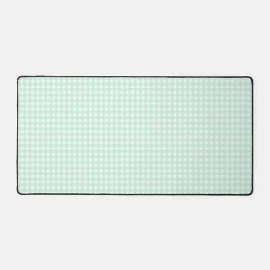 Faye en Lauren Light Green Gingham Bureaumat (Voorkant)