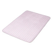 Faye en Lauren Light Pink Gingham Badmat (Gekanteld)