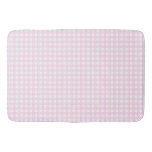 Faye en Lauren Light Pink Gingham Badmat
