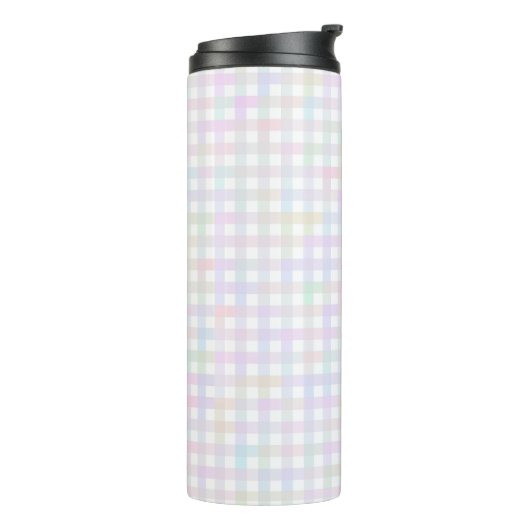 Faye en Lauren Multicolor Gingham Thermosbeker (Gedraaid links)