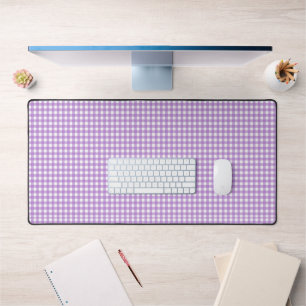 Faye en Lauren Paars Gingham Bureaumat