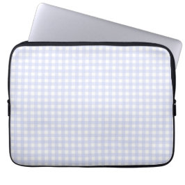 Faye en Lauren Paars Gingham Laptop Sleeve