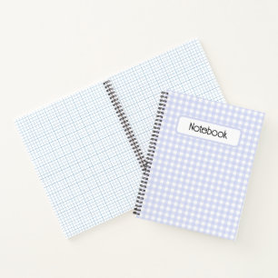 Faye en Lauren Paars Gingham Notitieboek
