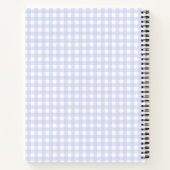 Faye en Lauren Paars Gingham Notitieboek (Achterkant)