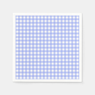 Faye en Lauren Paars Gingham Paper Napkins Servet