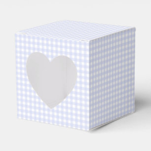 Faye en Lauren Pastel Blauw Geruit Bedankdoosjes