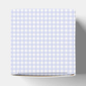 Faye en Lauren Pastel Blue Gingham Bedankdoosjes (Bovenkant)
