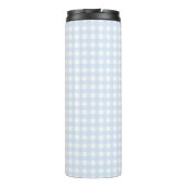 Faye en Lauren Pastel Blue Gingham Thermosbeker (Achterkant)