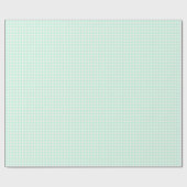 Faye en Lauren Pastel Gingham Green Cadeaupapier (Vlak)